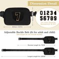 thumbnail image 2 of Crossbody Belt Bag Waist Packs with Number 4 5 6 7 8 9 10 11 12 13 Year Old Personalized Birthday Christmas Gift, 2 of 7