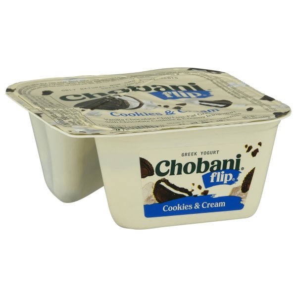 Chobani Flip LowFat Greek Yogurt, Cookies and Cream 5.3 oz Walmart
