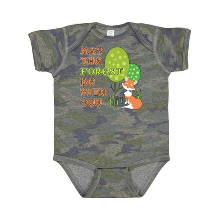 

Inktastic May the Forest Be with You- Cute Fox Gift Baby Boy or Baby Girl Bodysuit
