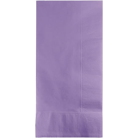 Party Central Club Pack of 600 Luscious Lavender Purple Premium 2-Ply Disposable Dinner Napkins 8"