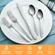 Mainstays Breck 20-Piece Stainless Steel Flatware Set, Service for 4