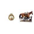 thumbnail image 1 of Marco De Fotos Antiguo Europeo Y Estatua De Caballo, Adorno Artístico Para Ideas De Regalos De Boda. Marco De Fotos Vintage Y Figura De Escultura De Resina Para Decoración Del Hogar, Oficina,, 1 of 8