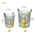 thumbnail image 2 of Lsque Pikmin pattern Laundry Hamper Basket, Tall Woven Rope Hamper Basket for Clothes, Lightweight Storage Basket, Collapsible Waterproof-Small, 2 of 8