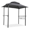 thumbnail image 3 of Hommoo Outdoor Patio Canopy Tent with Hook, Double Layer BBQ Gazebo, Grey, 3 of 8