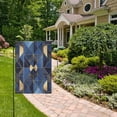 thumbnail image 2 of Yayeee Garden Flag 28"x40" Double Sided Outdoor Yard Lawn Holiday Decorations, Blue Geometric Pattern, 2 of 6