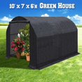 thumbnail image 3 of Sunrise 10'x7'x6' Large Walk-In Outdoor Gardening Plant Greenhouse Black, 3 of 9