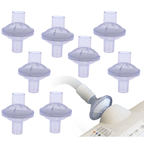 Aveen Inline 8-Pack CPAP Filters – Disposable Universal Fit for CPAP & BiPAP Machines – Compatible with Standard and Heated Tubing – Individually Sealed