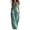 Green, variant on Boho Button Front Wide Leg Jumpsuit for Women - Sleeveless V-Neck Overall with Pockets, Flowy Casual Linen-Look Summer Romper Pink XL