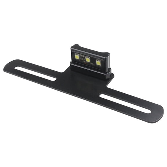 Huhudde 12V LED Motorcycle Rear Light Integrated License Plate Illumination with Stand