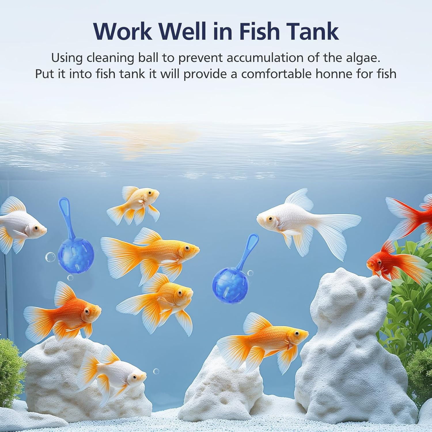 Universal Humidifier Tank Cleaner Demineralization Cleaning Ball for All Humidifiers and Fish Tank Demineralization Cartridge Purifies Water Eliminates White Dust and Odor, 12 Pack