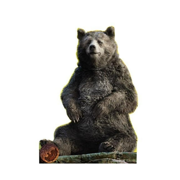 62 x 45 in. Baloo - Disney Live Action The Jungle Book Cardboard Standup