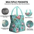 thumbnail image 3 of Pioneer Flower Floral Print Pattern Drawstring Lunch Bag Women - Drawstring Lunch Bag Insulated for Work Office - Stain-Resistant Large Lunchbags for Women with Multi-Pockets, 3 of 6