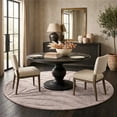 thumbnail image 2 of Ox Bay Gael 5' Round Beige/Gray Zebra Print Handmade Wool Indoor Area Rug, 2 of 7