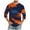 Orange, variant on hlysgo Mens 3/4 Sleeve T Shirts Casual Stylish Camouflage Print Crewneck Baseball Shirt for Men Going Out Clothes Workout Tops Orange XL