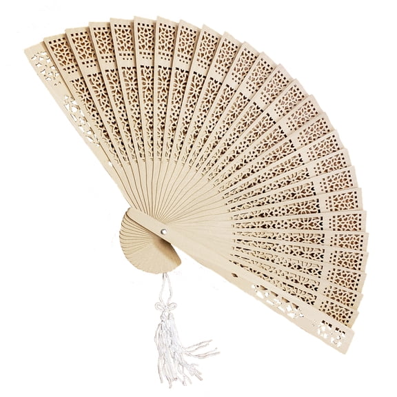 Pack of 80 Sandalwood Fan Favors Wedding, Anniversary, Sweet 16, Birthday party favors