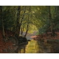thumbnail image 3 of Edward Theodore Compton 14x12 Black Modern Framed Museum Art Print Titled - Care Section in the Spreewald (1910), 3 of 5