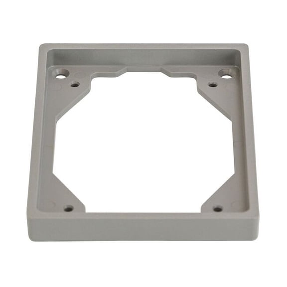 Hubbell Wiring Device-Kellems Box Cover, 1 Gang, PVC, Flush Cover Type PFBRFRA