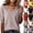 #01 Camel, variant on Womens Short Sleeve Knit Sweaters V Neck Ribbed Trim Soft Stretchy Breathable Lightweight Pullover Tops Wrinkle Resistant Casual Summer Wear Shirts , 3XL, #01 Beige
