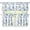 Blue Floral, variant on Kitchen Curtains and Valances Set Aestheic Blue Daisy Summer Short Rod Pocket 3 Pieces Window Curtain Set for Living Room Bedroom Bathroom, 24 Inch Long
