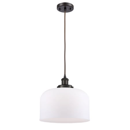 

Innovations 916-1P-OB-G71-L X-Large Bell 1 Light Mini Pendant part of the Ballston Collection Oil Rubbed Bronze