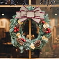 thumbnail image 3 of Christmas Garland Qwtwty Christmas Wreath Decoration Imitation Linen Velvet Decoration Ornaments Christmas Tree Rattan Ornaments Christmas Home Decoration, 3 of 6