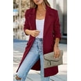 thumbnail image 4 of PRETTYGARDEN Women's 2025 Spring Fall Long Blazer Jackets Long Sleeve Lapel Pockets Loose Fit Work Casual Blazers Outerwear, 4 of 9