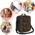 thumbnail image 6 of Cauagu Casino Icons Insulated Lunch Bag - Reusable Lunch Box Thickened Thermal Leakproof Lunch Tote Bag for Adult Office/Travel Picnic, 6 of 7