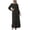 Black, variant on Fesfesfes Women Dress Loose Casual Dress Foundation Solid Color Large Dress Round Neck Long Sleeve Dress Clothes Sale