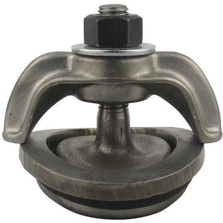 Oswald Supply 3" x 4" Handhole Plate Complete Assembly, with Patch Plate, Elliptical, Forged Steel, Curved Radius, 42" Radius