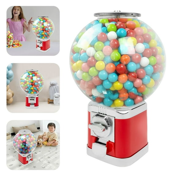 Vending Machine, Red Twister Ball Dispenser for Selling Small Capsule Toys in Retail Stores, Amusement Parks, Hypermarkets, Parks, Game Halls