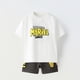 thumbnail image 4 of Camiseta con estampado bonito para niños, pantalones cortos de 2 piezas, traje holgado informal de manga corta, trajes para niños pequeños, chándales a la moda, 4 of 4