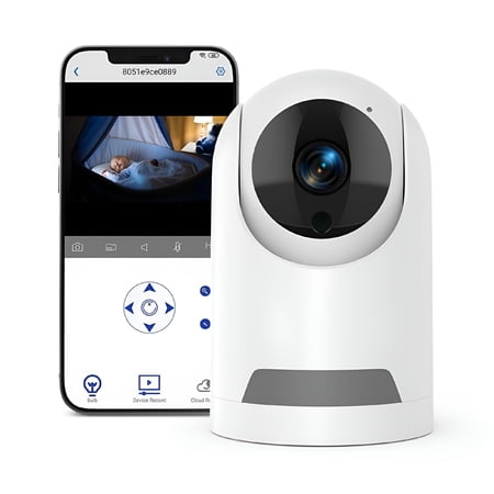 GJX 2026 New Baby Monitor,360° Wireless 5G Nanny Cam with Safety Alerts,4Mp Hd Wifi Camera for Human&Pet Detection,Home Security Camera with Two-Way Audio,Motion Tracking,Ir Night Vision