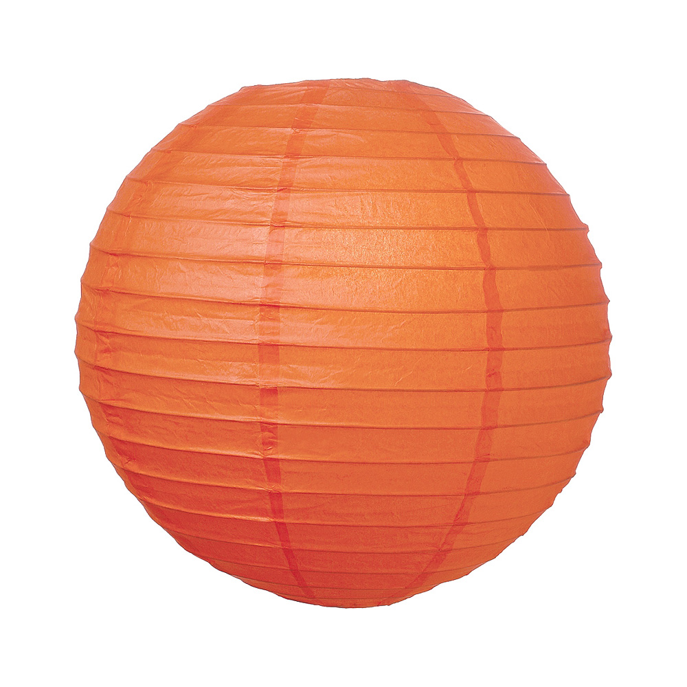 Premium Paper Lantern, Lamp Shade (20Inch, Parallel Ribbed, Mango