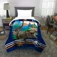 thumbnail image 2 of Jurassic World Kids Reversible Comforter, Twin/Full, Blue, Universal, 2 of 6