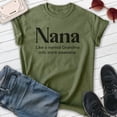 thumbnail image 2 of Nana Like a Grandma Only More Awesome Shirt, Unisex Women's Shirt, Nana Shirt, Heather Military Green, Large, 2 of 6