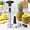 Black, variant on Yellow Stainless Steel Electric & Manual Pineapple Corer Slicer Remover Kitchen Tool