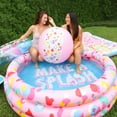 thumbnail image 6 of Packed Party Make A Splash, Inflatable Round Swimming Pool, 62.2 x 62.2 x 15.7 inches, Multi-Color, Unisex, For Women, Kids Age 3+, 6 of 10