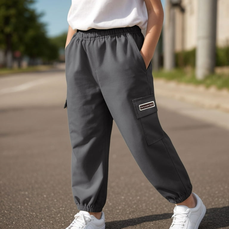 Cargo Pants for Boys Husky Boys Girls Cargo Pants, Quick Dry