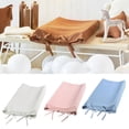 thumbnail image 2 of Solid Color Cotton Adjustable Baby Changing Table Pad Protective Cover Case, 2 of 7
