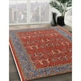 thumbnail image 2 of Ahgly Company Indoor Rectangle Mid-Century Modern Chilli Pepper Red Area Rugs, 2' x 3', 2 of 6