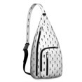 thumbnail image 1 of Ocean Creatures Sling Backpack - Tropical Seahorse & Jellyfish Pattern Crossbody Bag, Lightweight Anti-Theft Shoulder Pack with Layered Storage for Travel, Photography and Cycling, 1 of 4