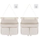 thumbnail image 1 of Paquete de 2 bolsas de almacenamiento colgantes, montaje de alta capacidad, 3 compartimentos con ganchos adhesivos, organizador colgante, 1 of 7