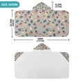 thumbnail image 4 of Yayeee Kids Hooded Towel with Hand Pockets Beach Soft Absorbent Bath Wrap 50 x 23.5 inch, Gray Acorns Pattern, 4 of 5