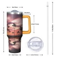 thumbnail image 3 of 40oz Hawaii Tropical Plants Tumbler with Handle, Stainless Steel Vacuum Insulated Travel Mug, Leak Proof Flip Straw Lid Gift for Men and Women, 3 of 5