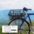 thumbnail image 2 of Bike Rear Basket Bike Rear Rack Portable ,Durable Metal Luggage Package Rack Bike Cargo Rack ,Rear Basket for Electric Bikes Biking Equipment Style F, 2 of 8