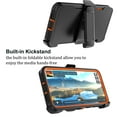 thumbnail image 5 of Tiflook for Samsung Galaxy S24 5G 2024 with [Built-in Screen Protector] Holster Locking Belt Clip [Military Grade 12FT Drop Tested] Full Body Carrying Kickstand Cover - Orange, 5 of 6
