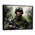 thumbnail image 2 of Designart "Resilient Warriors In The Vietnam Military Landscape II" Military Floater Framed Canvas Prints, 2 of 5