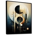 thumbnail image 2 of Designart "Abstract Shapes With Vanilla Vectors" Abstract Shapes Floater Framed Canvas Wall Art, 2 of 5