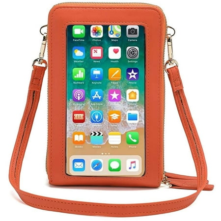 Touch screen mobile phone messenger bag - orange | Walmart Canada