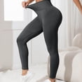 thumbnail image 4 of TOWED22 Leggings for Women with Tummy Control High Waisted Yoga Pants 7/8 Length for Workout(Dark Gray,XL), 4 of 5